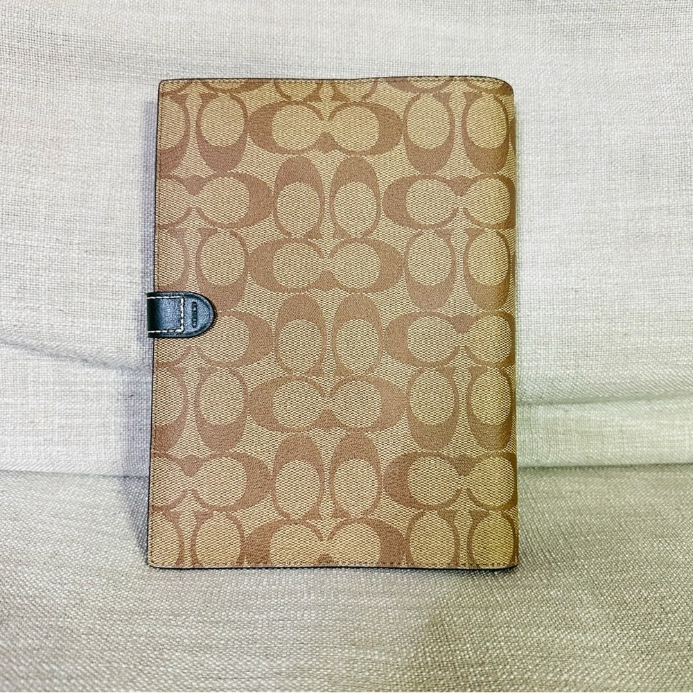 Coach monogram canvas lined notebook and cover - Picture 5 of 5